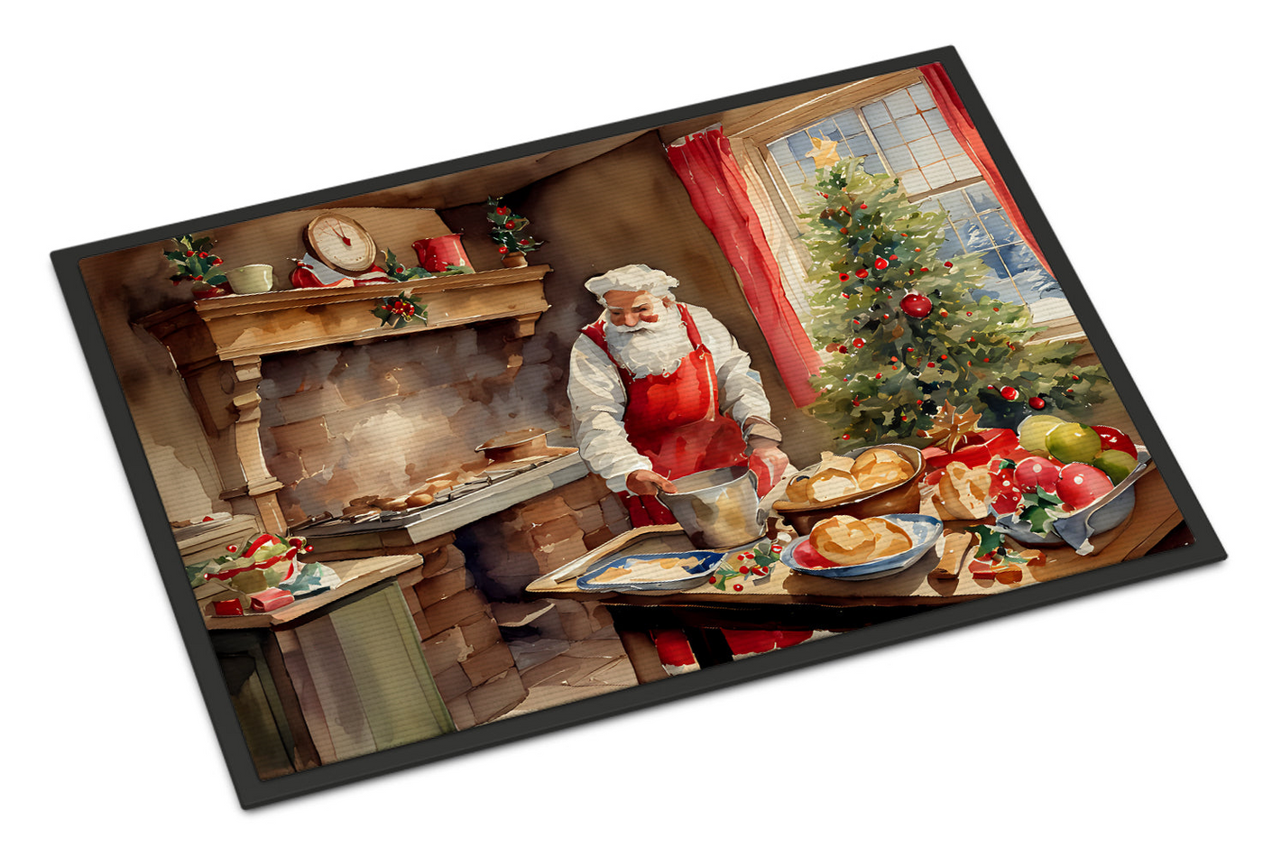 Cookies with Santa Claus Doormat