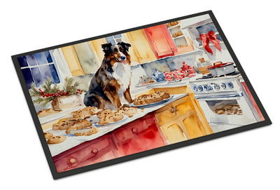 Australian Shepherd Christmas Cookies Doormat