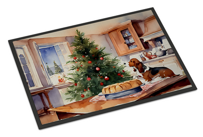 Basset Hound Christmas Cookies Doormat