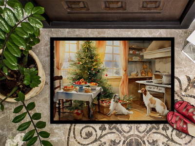 Borzoi Christmas Cookies Doormat