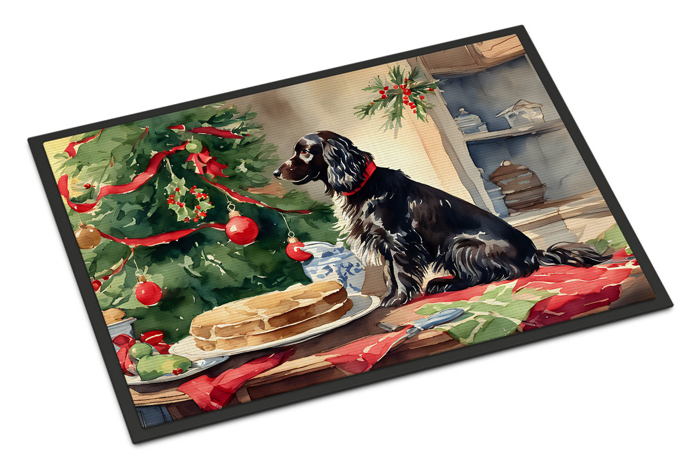 Boykin Spaniel Christmas Cookies Doormat