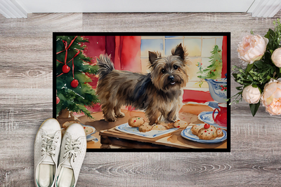 Cairn Terrier Christmas Cookies Doormat