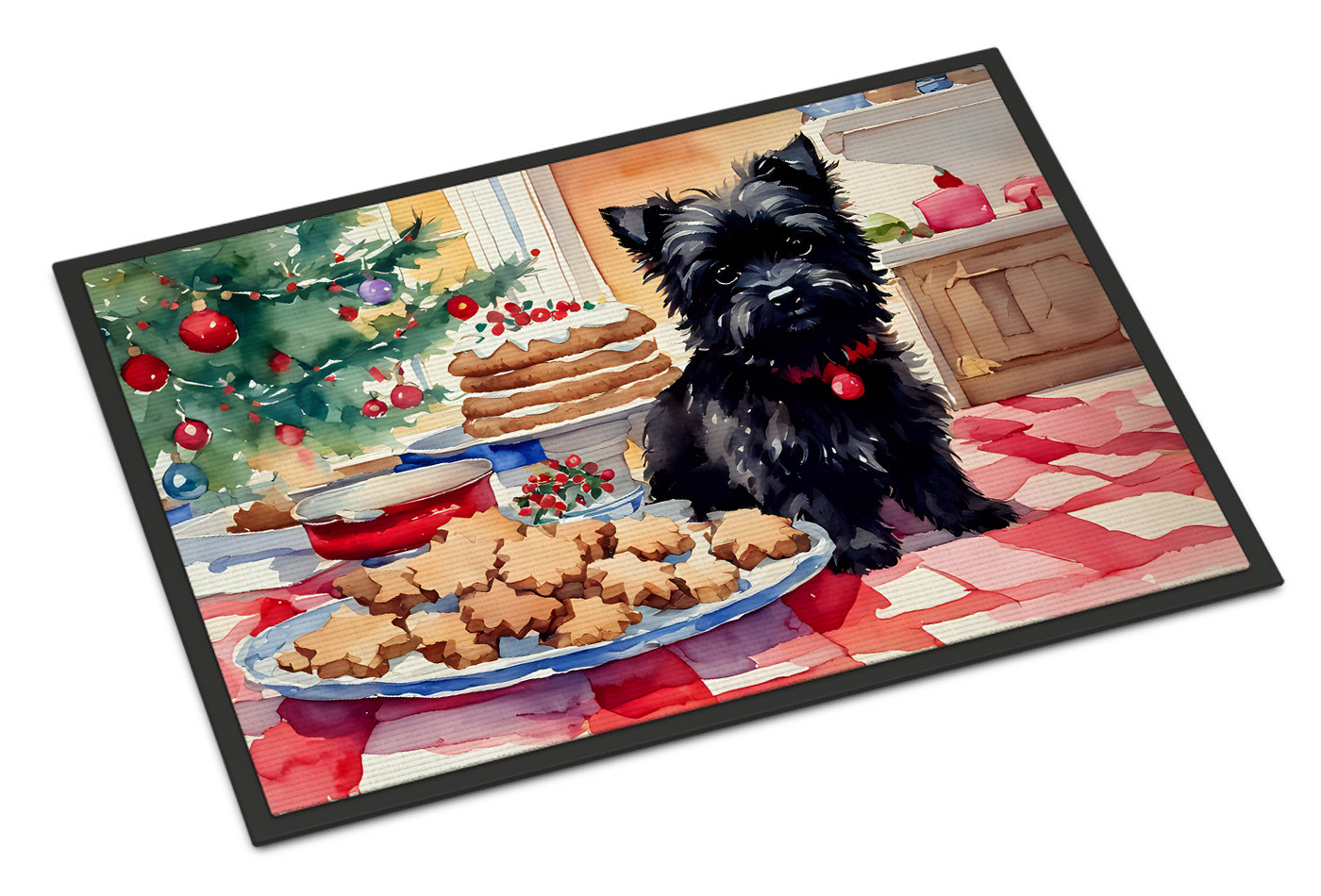 Cairn Terrier Christmas Cookies Doormat