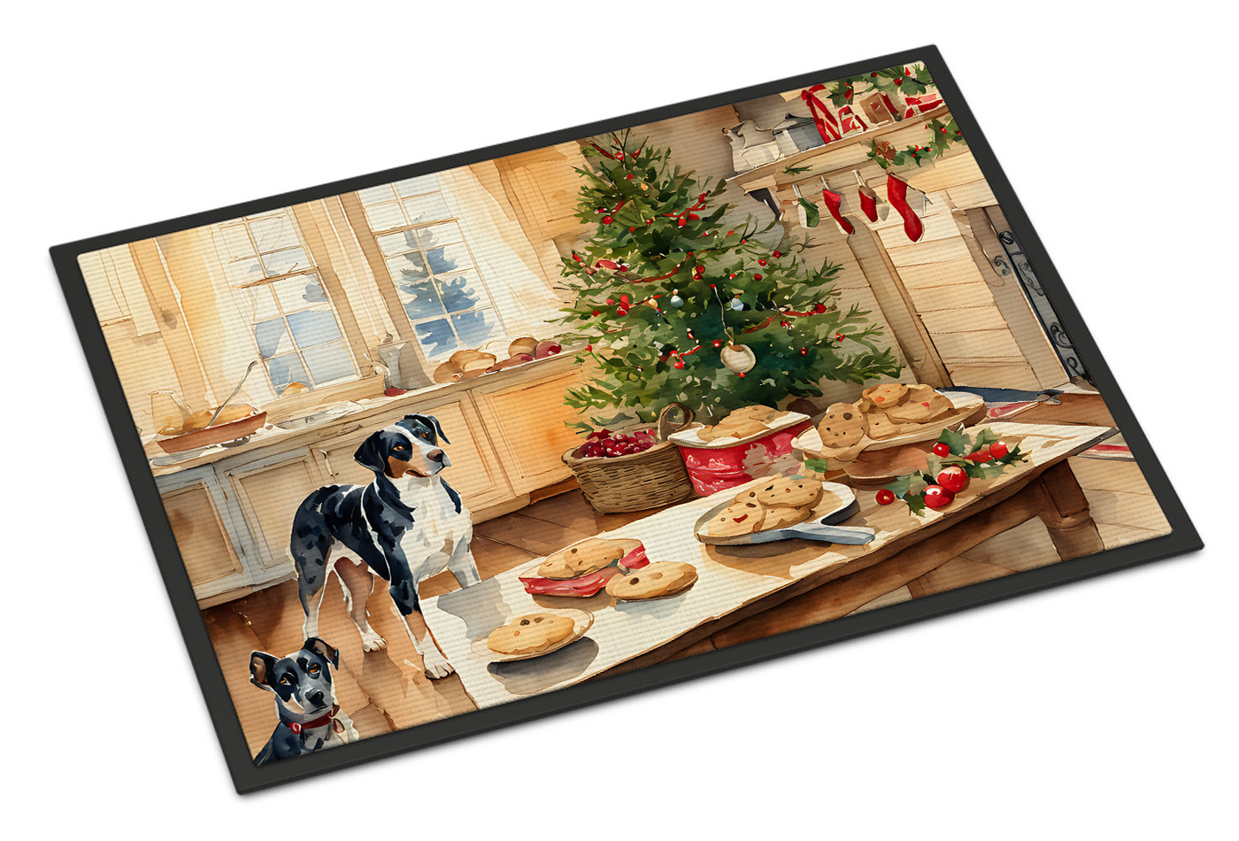 Catahoula Christmas Cookies Doormat