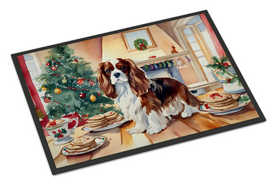 Cavalier Spaniel Christmas Cookies Doormat