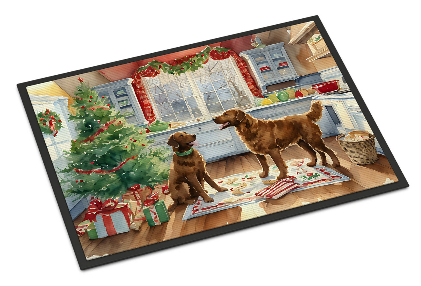 Chesapeake Bay Retriever Christmas Cookies Doormat
