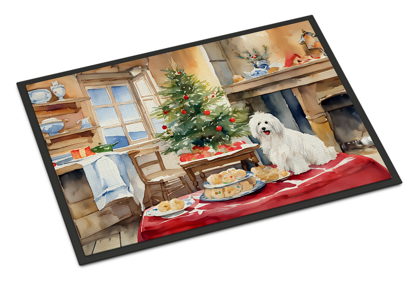Coton De Tulear Christmas Cookies Doormat