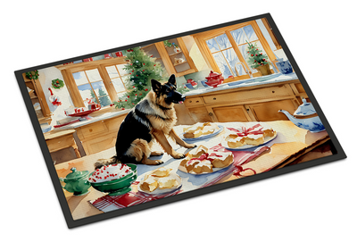German Shepherd Christmas Cookies Doormat