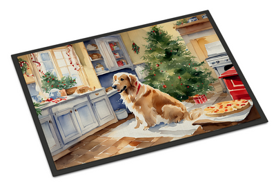 Golden Retriever Christmas Cookies Doormat
