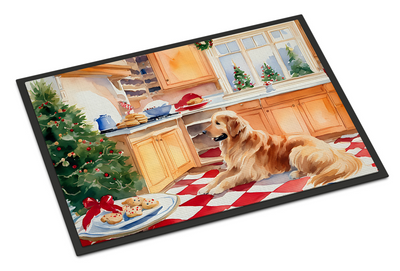 Golden Retriever Christmas Cookies Doormat