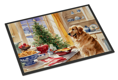 Golden Retriever Christmas Cookies Doormat