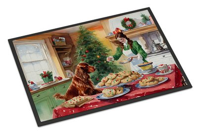 Irish Setter Christmas Cookies Doormat