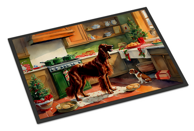 Irish Setter Christmas Cookies Doormat