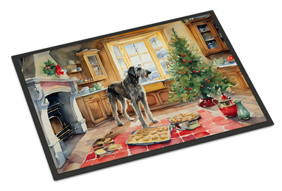 Irish Wolfhound Christmas Cookies Doormat