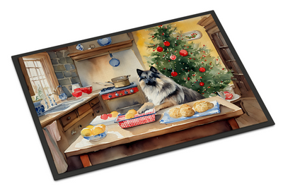 Keeshond Christmas Cookies Doormat
