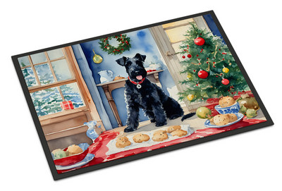 Kerry Blue Terrier Christmas Cookies Doormat