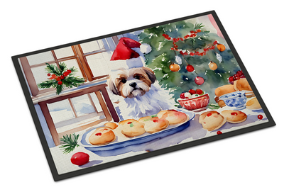 Lhasa Apso Christmas Cookies Doormat