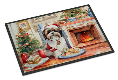 Lhasa Apso Christmas Cookies Doormat
