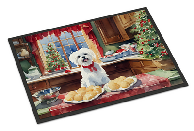 Maltese Christmas Cookies Doormat