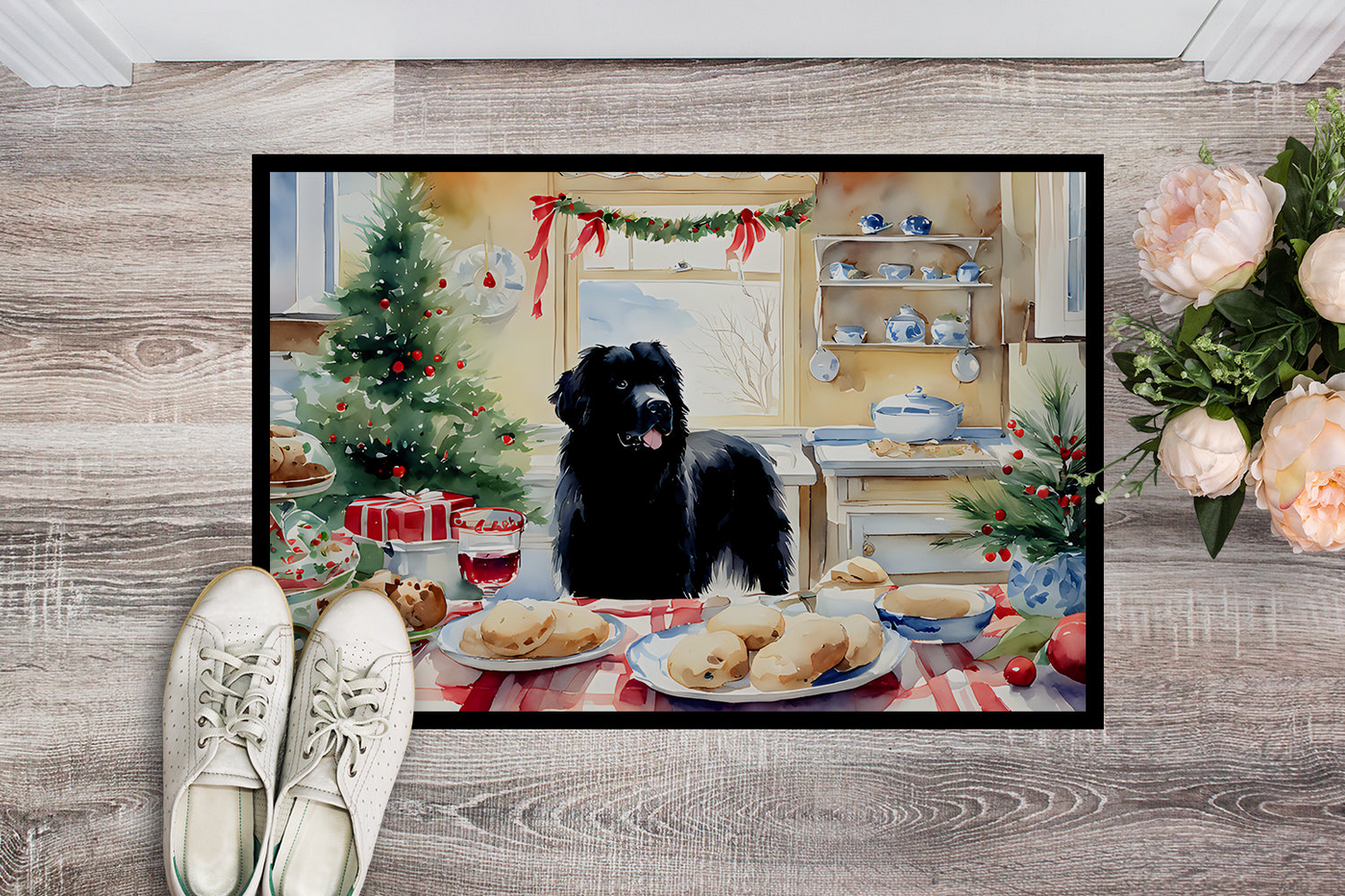 Newfoundland Christmas Cookies Doormat