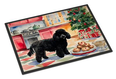 Poodle Christmas Cookies Doormat