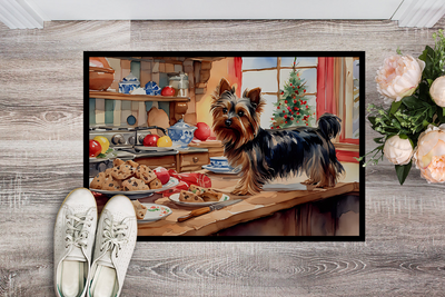 Yorkshire Terrier Yorkie Christmas Cookies Doormat
