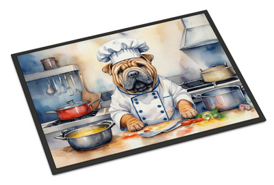 Shar Pei The Chef Doormat