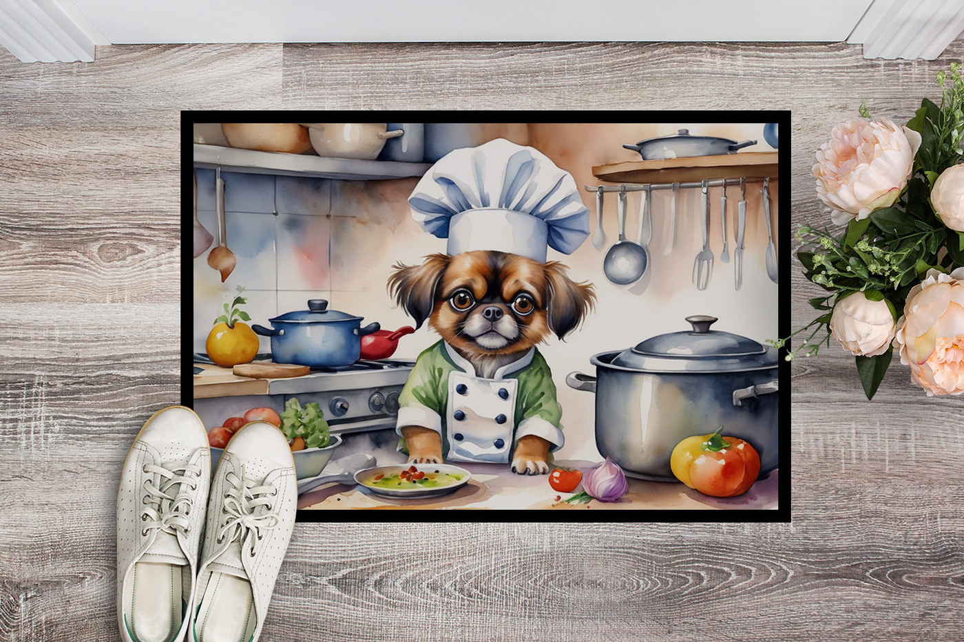 Tibetan Spaniel The Chef Doormat