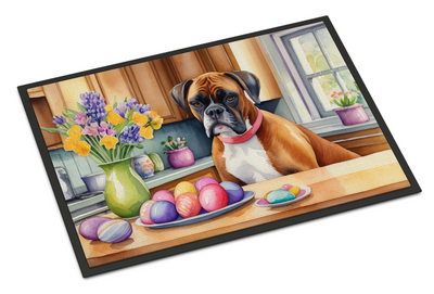Decorating Easter Boxer Doormat