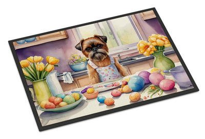 Decorating Easter Brussels Griffon Doormat