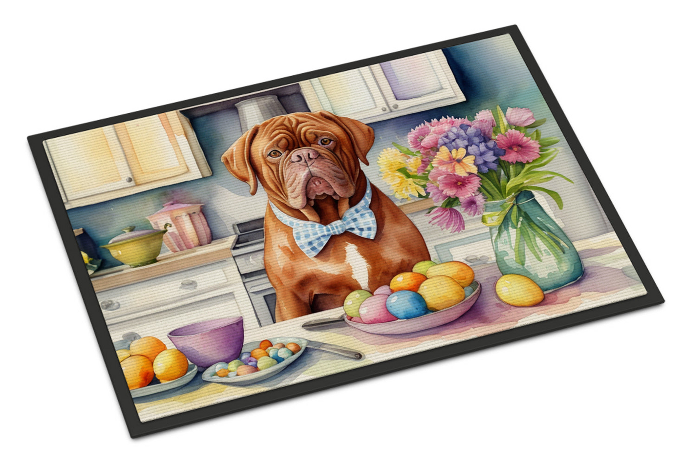 Decorating Easter Dogue de Bordeaux Doormat