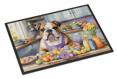 Decorating Easter English Bulldog Doormat