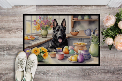 Decorating Easter German Shepherd Doormat
