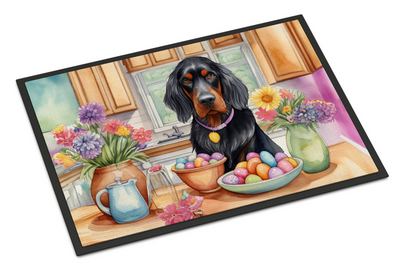 Decorating Easter Gordon Setter Doormat