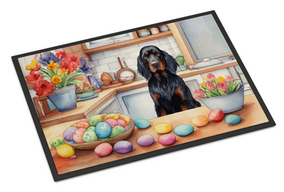 Decorating Easter Gordon Setter Doormat