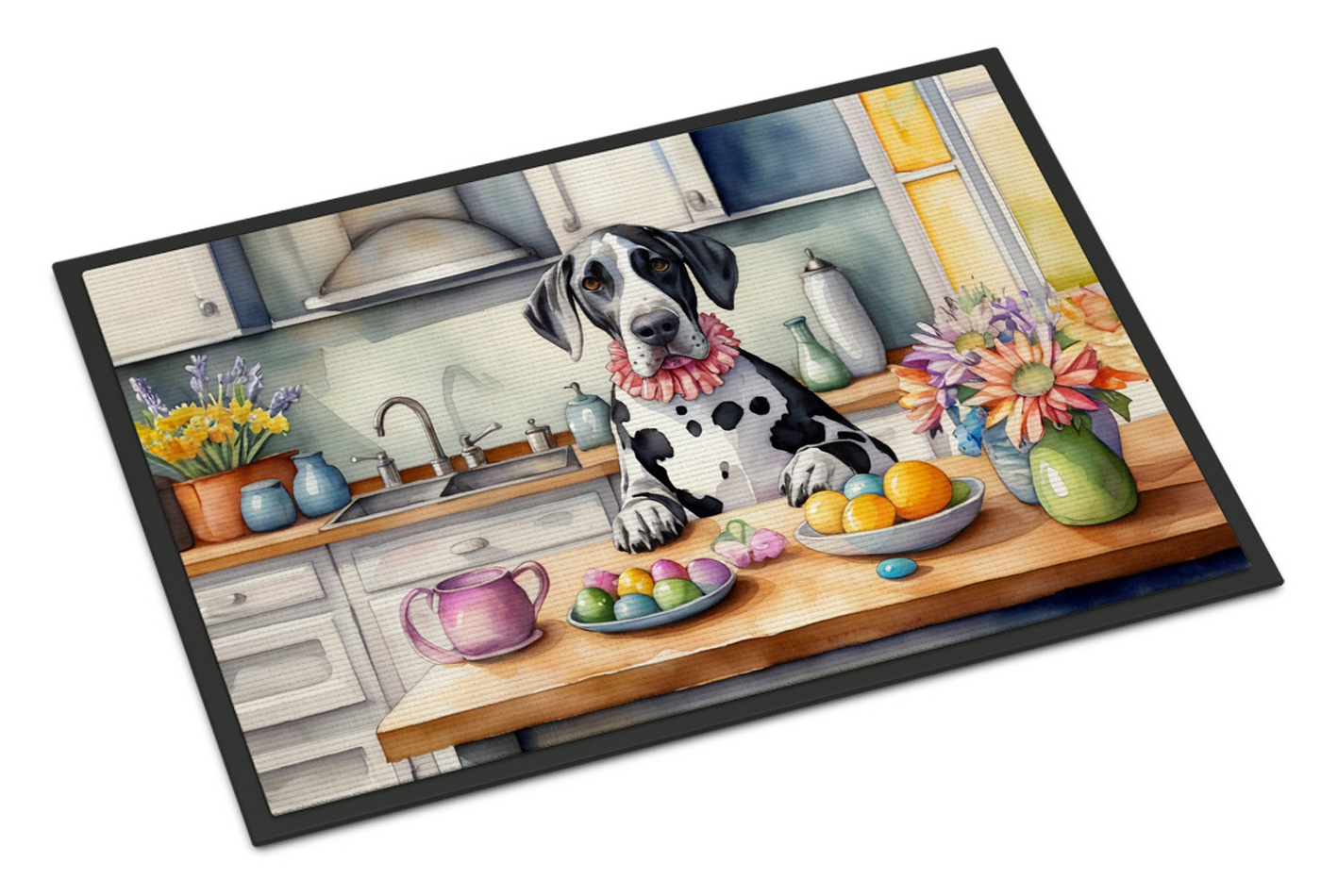 Decorating Easter Great Dane Doormat