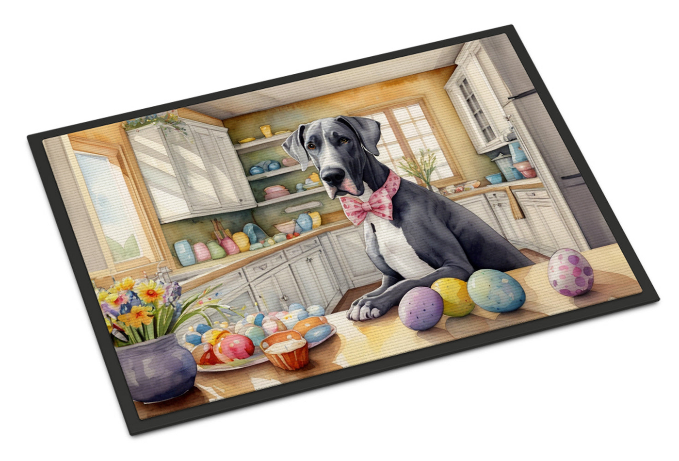 Decorating Easter Great Dane Doormat