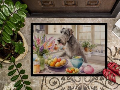 Decorating Easter Irish Wolfhound Doormat