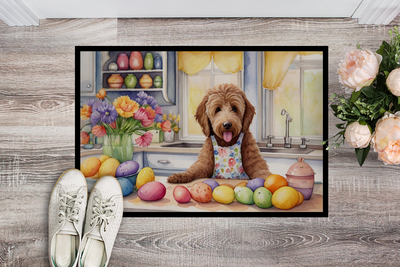 Decorating Easter Labradoodle Doormat