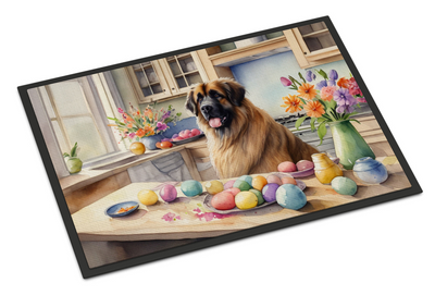 Decorating Easter Leonberger Doormat