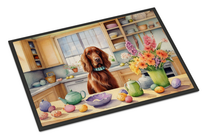Decorating Easter Irish Setter Doormat