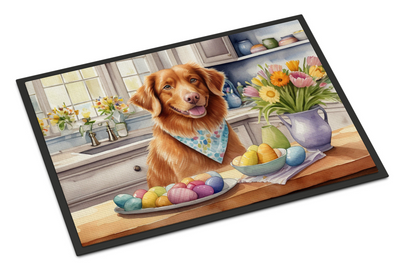 Decorating Easter Nova Scotia Duck Tolling Retriever Doormat
