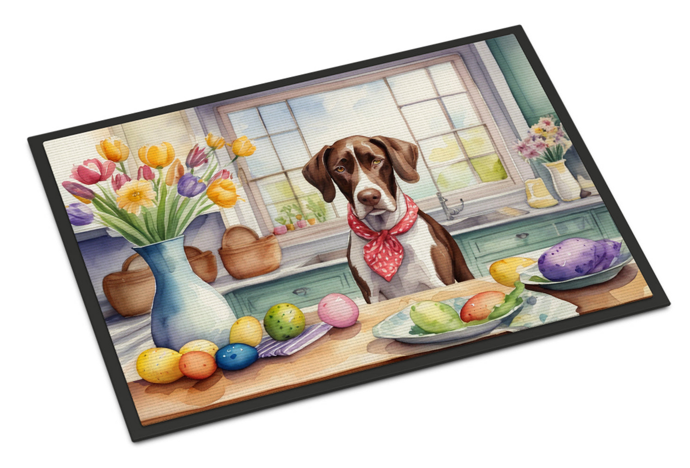 Decorating Easter Pointer Doormat