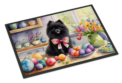 Decorating Easter Pomeranian Doormat