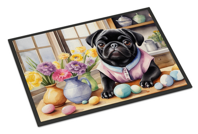 Decorating Easter Pug Doormat