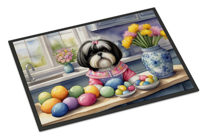 Decorating Easter Shih Tzu Doormat