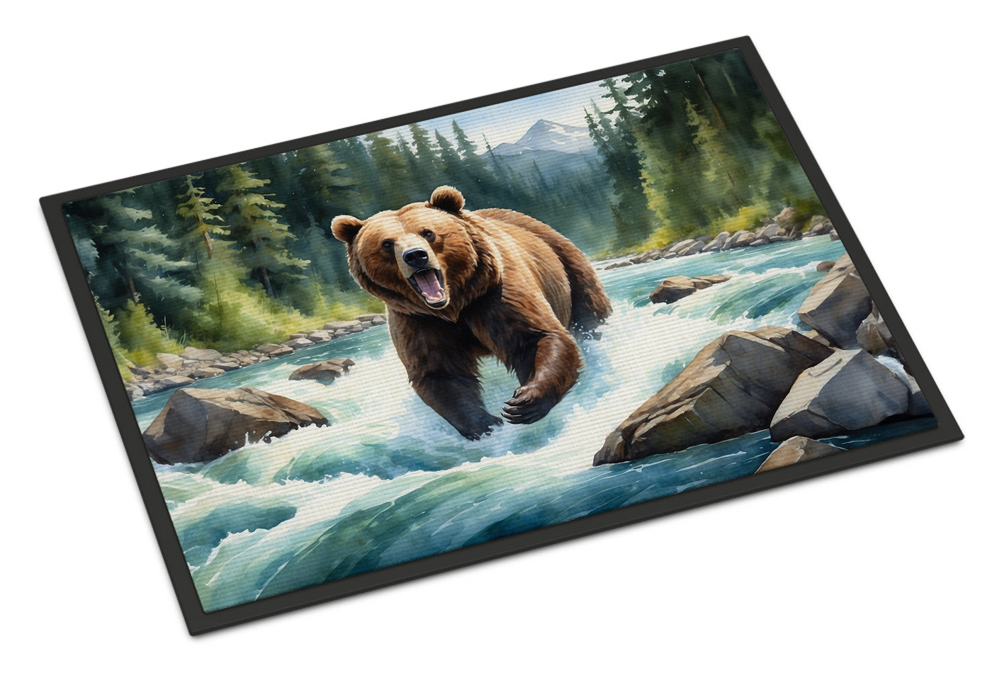 Alaskan Wilderness Grizzly Bear Doormat