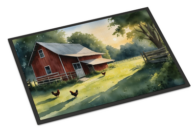 Chicken Coop at Dawn Doormat