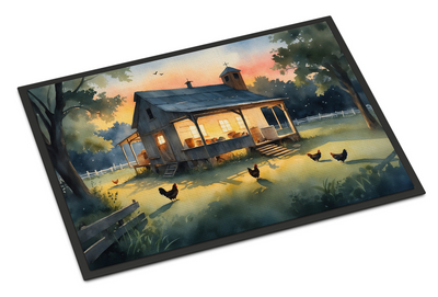 Chicken Coop at Dawn Doormat
