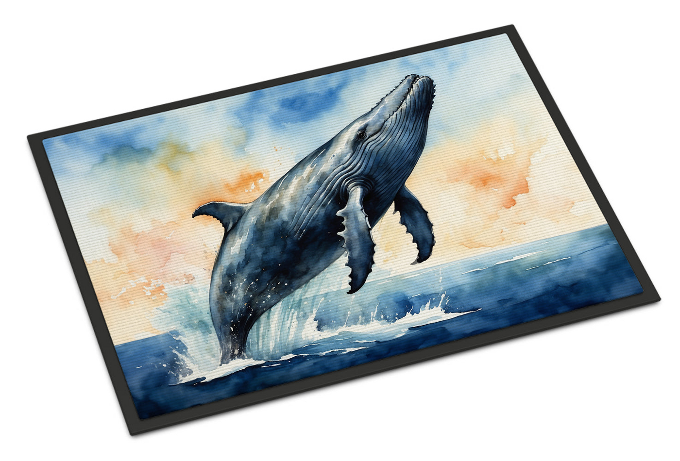 Humpback Whale Breaching Doormat